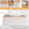 Tissue Box Tissue Dispenser Made of PU Leather, 25 x