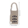EXCEART 4 Digit Lock Mini Locks 6pcs 3 Digit Lock