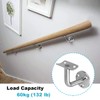 8 Pack Staircase Handrail Brackets for Round Wood / Metal