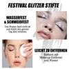 Glitter Face Stick, 3 Colours Body Glitter Stick, Chunky Mermaid