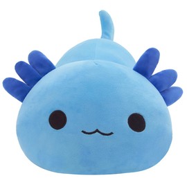 Sausudols Axolotl Plush Toy, Cute Blue Axolotl Plush Pillow for Kids, 12’’ Kawaii Stuffed Animal Salamander Soft Plushies for Girls Girlfriend