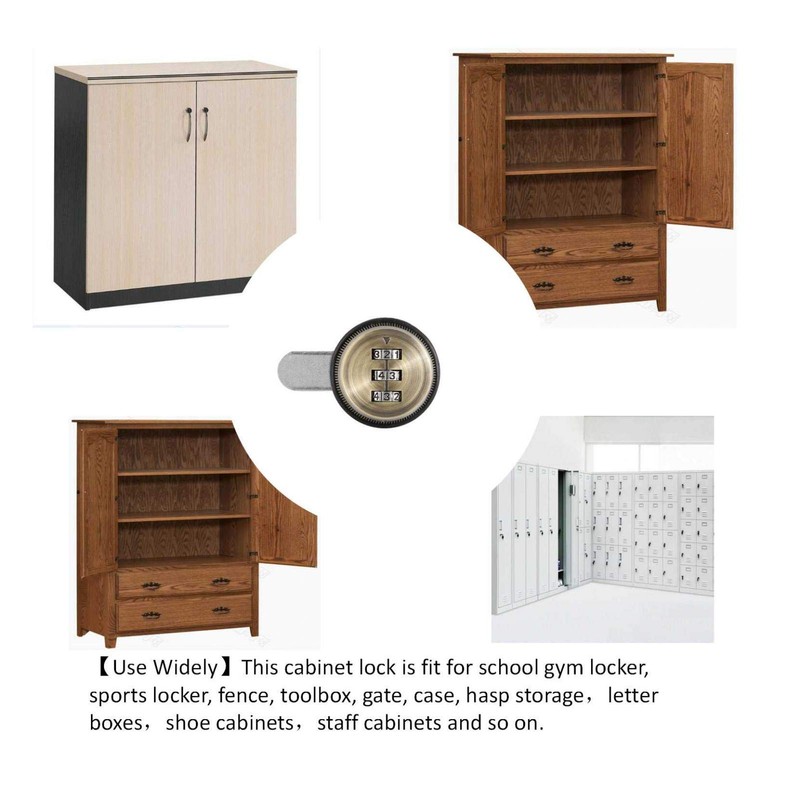 Cam Lock with Code Combination, Mechanical Lock with 3 Digits,