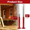 2 PCS Adjustable House Jacks Post for Leveling, 19"- 36"(1'7"-3')