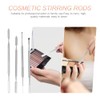 Shineofi Barra Cosmética Acero Inoxidable Piezas Mezclar Base Rubor Sombra