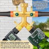 EBH Brass Garden Hose Splitter Full Flow, Outdoor Faucet Heavy