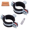 SKIR'CO Pipe Clamps with Rubber Coating for 26-30 mm Pipes,