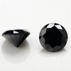 5mm 5A All Black Obsidian Hypoallergenic Quartz Stone Surgical 316L