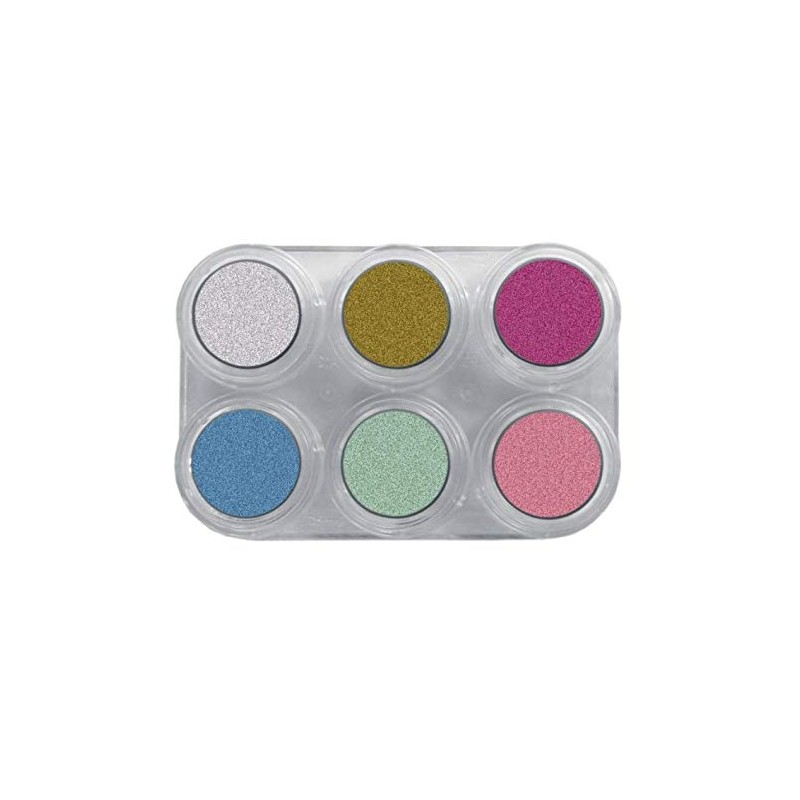 Grimas Water Make-Up Pearl, 6-Colour Palette, P6