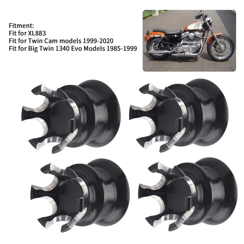 4pcs Engine Screw Cap Covers Crown Styling Fit for XL883/Big