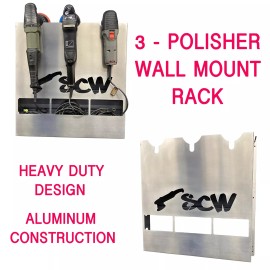 SCW PERFORMANCE RUPES TORQ PC POLISHER RACK WALL MOUNTED HOLDER BUFFER HOLDER DETAILING