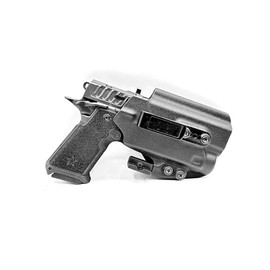 Model 1 Holster for Staccato HD P4 - P.ID, PID, IWB, AIWB, Light Bearing, Right & Left Hand (Standard Black - Right Hand)