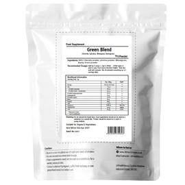 UKHealthHouse Super Greens Superfood Blend with Spirulina Chlorella Wheatgrass & Barley Grass Vegan Contains Mixed Superfoods for Daily Booster Health (1kg)