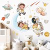 DaraBaby Vinil Decorativo Astronauta Nave Espacial Luna Niño Bebé