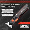 XW Folding Scraper Utility Knife,Heavy Duty Zinc Alloy Multi-functional Tool
