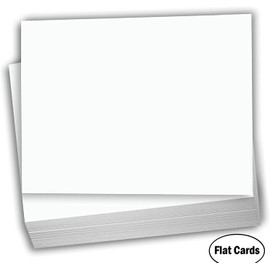 Hamilco White Cardstock - Flat 4 X 6" Heavy Weight 100 lb Card Stock for Printer - 100 Pack
