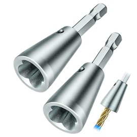 LNGJIN Wire Twisting Tool,2PCS 6mm Wire Twisting Stripping Tools,Wire Twister Tool for Drill,Wire Nut Twister,Wire Twister Wire Connector,Wire Twister for Electrical Power Drill Drivers