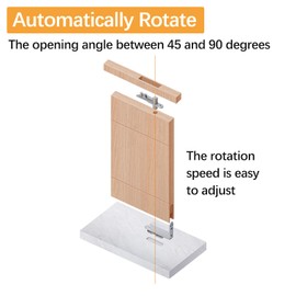 HWIUS Self Closing Pivot Door Hinges, Hidden Door Pivot Hinges, 360 Degree Shaft Swing Door Pivot Hinges Hardware, Stainless Steel Hinge System for Invisible Concealed Secret Wood Door Soft Close