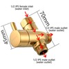 Tecmolog 3 Way Shower Diverter Valve G 1/2" Brass T