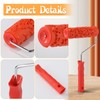 CODOHI 2 PCS 7'' Texture Roller Pattern Paint Roller for