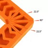 6PS 90-Degree Positioning Square Clip Plastic 4ps x 4-inch 2ps