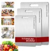 Titanium Cutting Board Set of 3, 100% Pure Titanium Cutting
