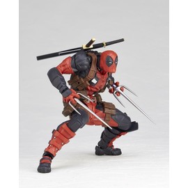Kaiyodo Revoltech Amazing Yamaguchi Deadpool Ver. 2.5, Total Height: Approx. 6.7 inches (170 mm), Non-scale, PVC & ABS, Painted Action Figure