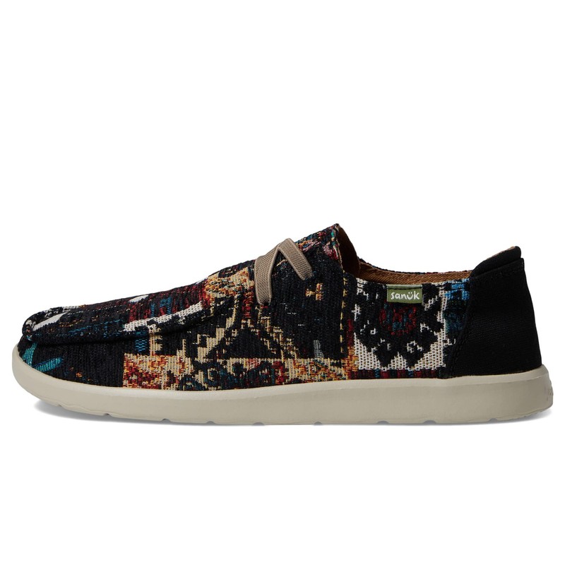 Sanuk Shaka Lite SL Rug Black Multi 10.5 D (M)