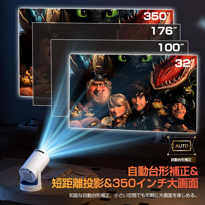 Philoent Projector for Home Use, Small, 2025 Upgraded Version Android