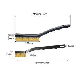 Sayago 6PCS Brass Wire Brush Wire Brushes Set Small Mini Wire Brush (Brass)