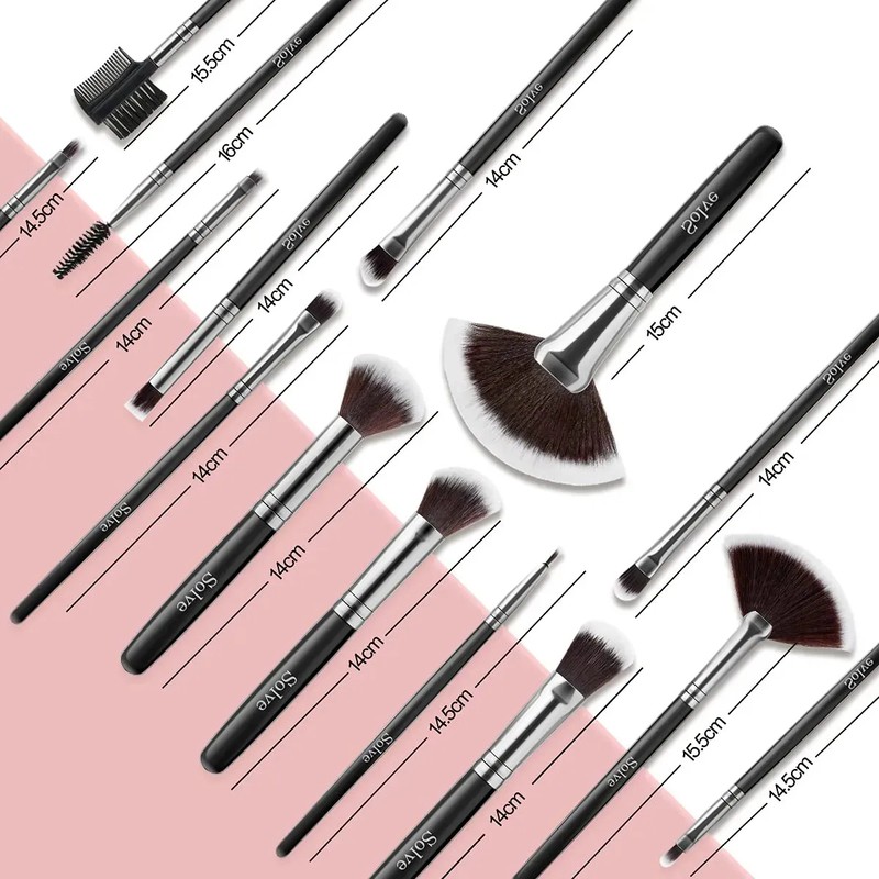 Kit De Brochas De Maquillaje Profesional 32 Piezas Solve