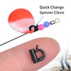 200pcs Quick Change Spinner Clevis Easy Spin Fishing Clevis Plastic