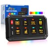 MICTUNING P1B RGB 8 Gang Switch Panel, Multifunction Toggle Momentary