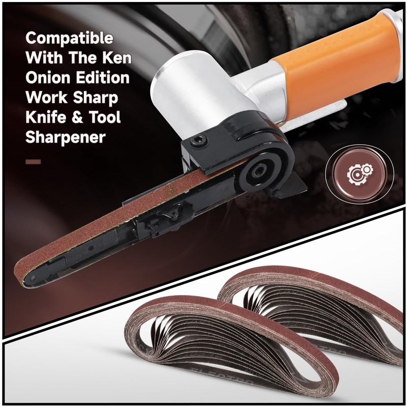 STEBRUAM Pack of 30 Sanding Belts 9 x 533 Grit