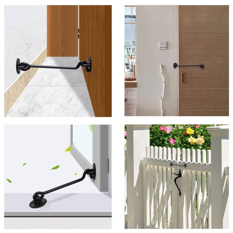 2 Pack 8" Stainless Steel Barn Door Hook and Eye