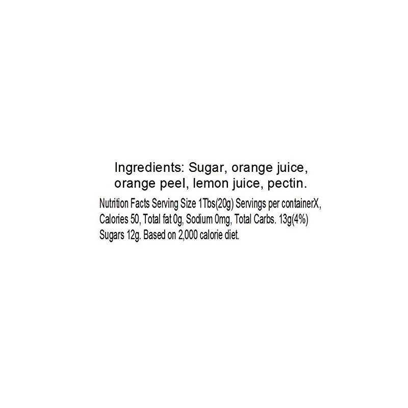 Amish Orange Marmalade - Two 18 Oz Jars