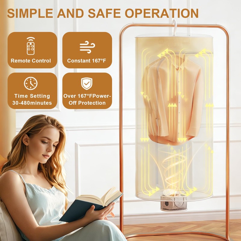 3-in-1 Multifunctional Portable Dryer for laundry Clothes Dryer, Boot Dryer,