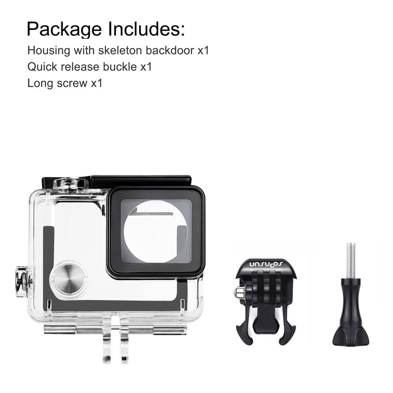 SOONSUN Side Open Skeleton Housing Case with Hollow Backdoor and