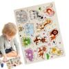 GLOWZEN Wooden Puzzle, Molding Puzzle, 1, 2, 3 Years Old,