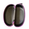 Swimz Swimming Goggle Case - Black/Purple - Semi Rigid Swimming
