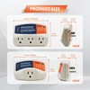 BXST Refrigerator Surge Protector 3 Outlet Power Strip for Home
