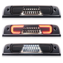 LUDARM Smoke Lens LED 3rd Brake Light Compatible with Silverado Sierra 1500 2014-2018 2500HD 3500HD 2015-2019 Silverado 1500LD/ Sierra1500 Limited 2019 Third Brake Cargo Lamp sassembly