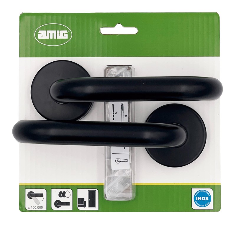 Amig - Door Handle Set with Inner Rosette for Doors