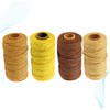 Operitacx DIY Art Craft Essential 4 Rolls 2mm Thick Braided