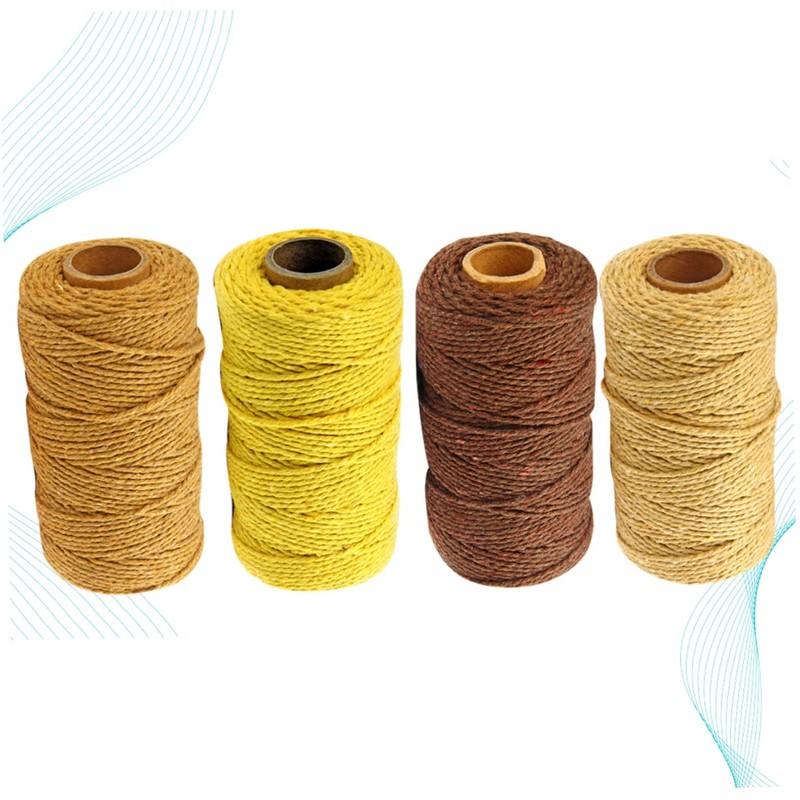 Operitacx DIY Art Craft Essential 4 Rolls 2mm Thick Braided