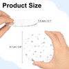 sourcing map 2pcs Silver Foil Acrylic Cup Coaster, Round Acrylic