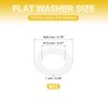 PATIKIL M12 Nylon Flat Washers, 120 Pcs 12mm ID 20mm