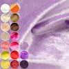 Crushed Velour Fabric, 19.7 inches (50 cm) Units, Champagne/004