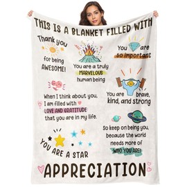 Thank You Gifts for Women, Appreciation Gifts 150 * 130cm, Inspirational Gifts, Appreciation Gifts for Colleague, Nurse, Boss, Volunteer, Doctor, Manager, Director, Childminder (Apprection)