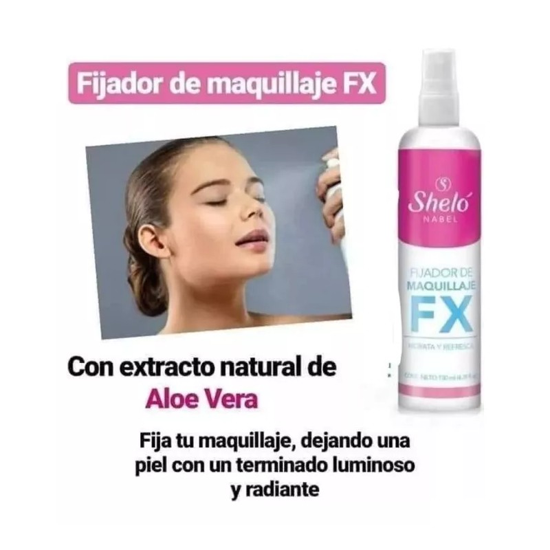 Sheló Nabel Fijador De Maquillaje Y Desmaquillante A Prueba De