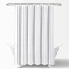 Lush Decor Hygge Stripe Shower Curtain, 72" x 72", Navy